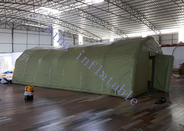 Green PVC Tarpaulin Military Inflatable Event Tent CE Certification 40m X 10m X 6m