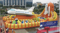 Büyük PVC Tente Düzlem Modeli Şişme Eğlenceli Şehir Çocuklar Su Parkları Özel