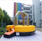 Yetişkinler İçin 10M Sarı PVC Karnaval Oyunları İnteraktif Şişme Erime