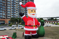 Şişme Noel Baba 20ft 26ft 33ft Yüksek Noel Süslemeleri Noel Babayı Havaya Uçurur