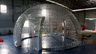 Parti / Sergi için PVC Combo Şeffaf Şişme Dome Çadır 8m Çapı