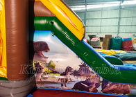 Dinozorlar Happy Hop Bouncy Castle Slide T-Rex zıplama evi Şişme Zıplama Kaleleri