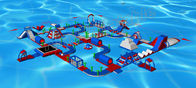 Slayt 50 * 35m ile Dev Heyecanlı Şişme Aqua Park / Şişme Oyun Alanı