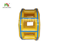 PVC Hava Geçirmez Sarı 3m Dia Şişme Su Silindiri / Su Parkı İçin Özelleştirilmiş Oyuncak