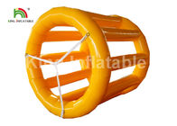 PVC Hava Geçirmez Sarı 3m Dia Şişme Su Silindiri / Su Parkı İçin Özelleştirilmiş Oyuncak