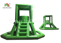 Yeşil 16.41 FT Şişme Su Oyuncak PVC Tırmanma Cankurtaran Kulesi Merdivenli