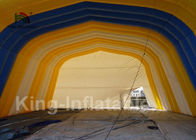 Sarı Arch Şekilli Özelleştirilmiş Açık 32.81ft Şişme Etkinlik Çadırı