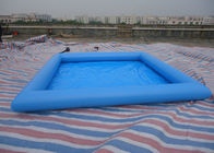 Kare PVC mavi Şişme Su Havuzu / Çocuklar İçin Eğlenceli Su Havuzu 32cm Derinlik
