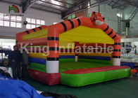 Açık Eğlence için PVC Tente Turuncu Tiger Şişme Atlama Fedai Kalesi