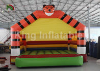Açık Eğlence için PVC Tente Turuncu Tiger Şişme Atlama Fedai Kalesi