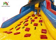 PVC Renkli Çocuklar İçin Tırmanma Duvarı ile Carousel Kuru Slayt Tower Slide Blow Up