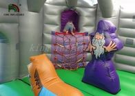 Dragon Slide Çatılı Bahçesi ile Mor / Gri Şişme Atlama Kalesi