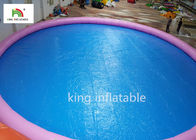 Hayvan Baskı PVC ile 18m Çaplı Yuvarlak Şişme Yüzme Havuzları