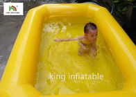 Sarı Çift Tüpler Backyard In Çocuklar İçin Yüzme Havuzu Blow Up