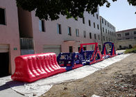 Kırmızı Renk 0.9 mm PVC Tente Şişme Spor Oyunu Su Engel Kursu