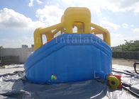 Yeraltı Havuzları İçin Sarı Şişme Havuz Slaytlar 8 * 6 * 6 m CE EN14960 SGS EN71