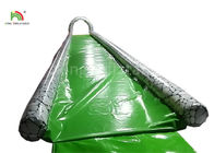 Yeşil Tek Şeritli 15 m Uzun Şişme Su Kaydırağı Yetişkinler İçin Özel Boyut