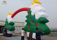 EN14960 Şişme Reklam Ürünleri 11 * 5 m Noel Ağacı Arches Santa Blow Up
