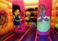 PVC Pembe Ejderha Karikatür Prenses Combo Şişme Sıçrama Ev Çatı Çocuk Oyun Ile