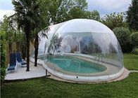 Ticari Şişme Şeffaf 8m Yüzme Havuzu Kubbe Örtüsü çadırı
