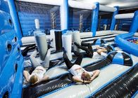 Mavi PVC Kapalı Çocuklar Uzun 29m Şişme Eğlence Parkı