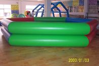 PVC Tente Dairesel Yüzme Havuzu / Şişme Yüzme Havuzları Çift Tüp 1.3m Yükseklik
