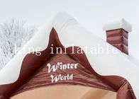 Kış Dünyası Teması 0.55mm Ticari Şişme Atlama Kalesi