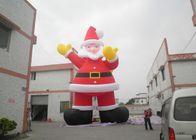 Promosyon için Büyük Ticari Noel Baba Şişme Reklam Ürünleri 10 m