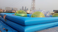Eğlence için 0.9 mm PVC Tente Şişme Yüzme Havuzları 1.3 m Boru Çapı