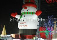 Açık Noel Dekorasyonu için 5mH Şişme Noel Kardan Adam Karikatürü