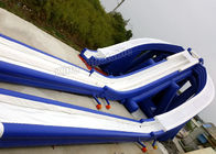 15m Yüksek Mavi Açık Dev uzun Şişme Su Kaydırağı Trippo Slide'ı patlatır