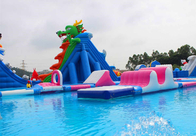 Ticari Şişme Oyuncak Dragon Boat Tema Yüzme Havuzu Su Parkı