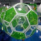 1.0mm PVC White / Green Inflatable Walk On Water Ball