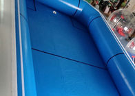 PVC Tente Mavi Taşınabilir Yüzme Havuzları, Şişme Su Parkı Yangın Geciktirici