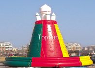 CE 8 m Dia Yüksek Dayanıklılık Renkli Şişme Roket Tırmanma Duvarı Spor Oyunları Çocuklar Için