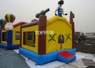 Sarı Açık Çocuk Eğlence Parkı, Şişme Atlama Şatosu 5 x 4 m OEM