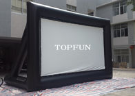 Arkasında Destekli Açık Siyah PVC Tente Şişme Film Ekranı
