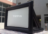 Arkasında Destekli Açık Siyah PVC Tente Şişme Film Ekranı