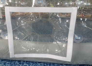 Şeffaf PVC Çift Katmanlı Şişme Balon Çadırı 8m Çapı Sergisi