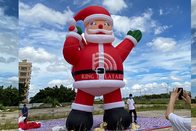 Dev Şişme Noel Noel Baba 6m 8m 10m Ticari Dış Mekan Görüntülü Reklamcılık