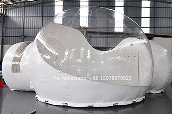 3m Şişme Kabarcık Çadır Oteller Glamping Dome Açık Aile Partisi Şişme Ev Çadırları
