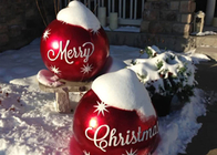 Mutlu Noeller Balon Süsleri Blow Up Yard Dekorasyon Büyük Açık PVC Şişme Toplar