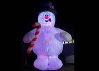 20ft Şişme Kardan Adam Noel Dekorasyonu Yard Şişme Noel Kardan Adam Hareketli