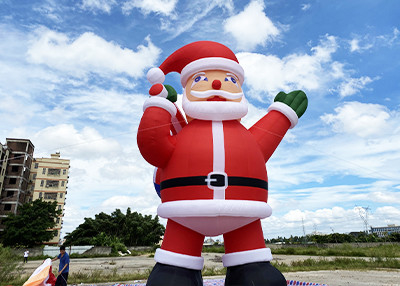 Noel Baba Şişme Noel Süslemeleri 20ft 26f 33ft Büyük Blow Up Santa