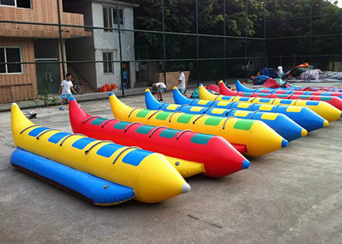 Custmozied Banana Boat Su Sporları Şişme Yüzen Su Oyuncakları Yetişkinler İçin Eğlenceli