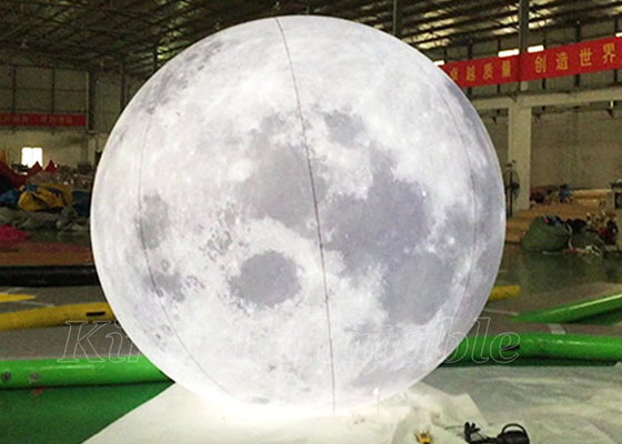 Dev Şişme Reklam Ay Modeli Büyük Gezegenler Küre Balon Dekorasyon İçin Led