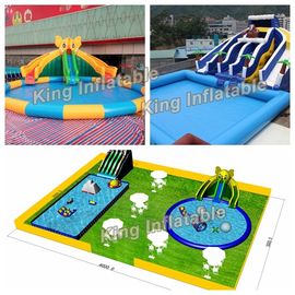 Su Sporları İçin Büyük Ayı Şişme Su Parkı Plato 0.55mm PVC Tente