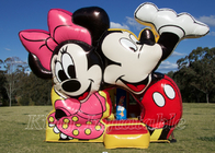 Mickey ve Minnie Jumping Castle Ticari Etkinlik Çocuk Partisi Şişme Fedai Ev