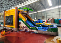 Dinozorlar Happy Hop Bouncy Castle Slide T-Rex zıplama evi Şişme Zıplama Kaleleri