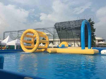 Büyük Çerçeve Havuz / Ahtapot Slide CE Heyecanlı Şişme Su Parkları